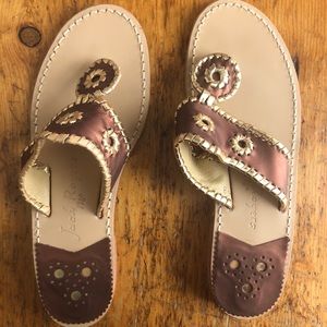 Jacks flat sandal, copper